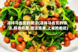 凉拌马齿苋的做法(凉拌马齿苋的做法,鲜香开胃,做法简单,上桌抢着吃)