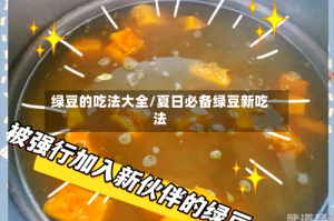 绿豆的吃法大全/夏日必备绿豆新吃法