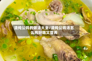 清炖公鸡的做法大全/清炖公鸡汤怎么炖好喝又营养