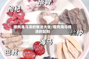 瘦肉海马汤的做法大全/瘦肉海马炖汤的配料