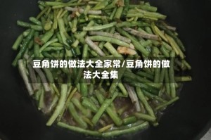 豆角饼的做法大全家常/豆角饼的做法大全集