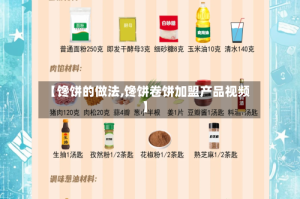 【馋饼的做法,馋饼卷饼加盟产品视频】