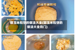 甜玉米粒饼的做法大全(甜玉米粒饼的做法大全窍门)