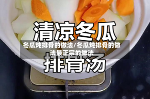 冬瓜炖排骨的做法/冬瓜炖排骨的做法最正宗的做法