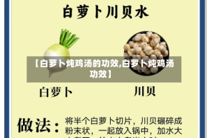 【白萝卜炖鸡汤的功效,白罗卜炖鸡汤功效】