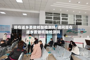 现在返乡要做核酸检测吗/请问现在返乡要做核酸检测吗