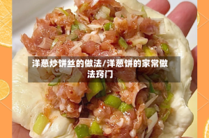 洋葱炒饼丝的做法/洋葱饼的家常做法窍门