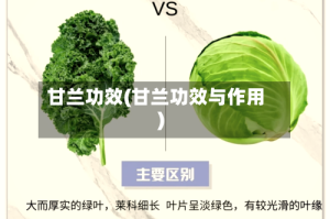 甘兰功效(甘兰功效与作用)