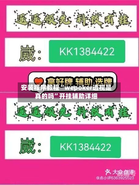 安装程序教程“wepoker透视是真的吗	”开挂辅助详细-第2张图片