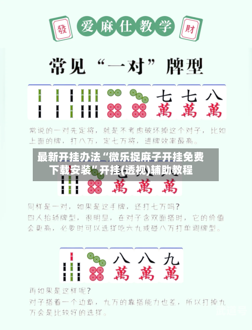 最新开挂办法“微乐捉麻子开挂免费下载安装”开挂(透视)辅助教程-第1张图片